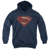 Batman V Superman - Superman Costume Shield Youth Hooded Sweatshirt