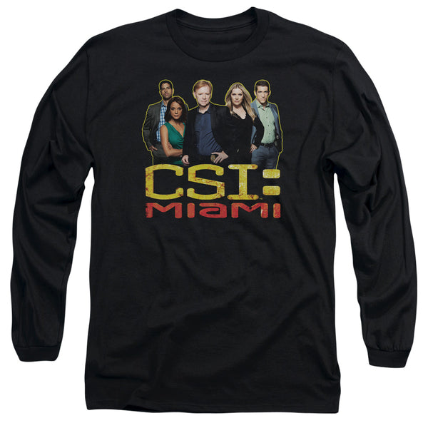 CSI Miami - The Cast In Black Adult Long Sleeve