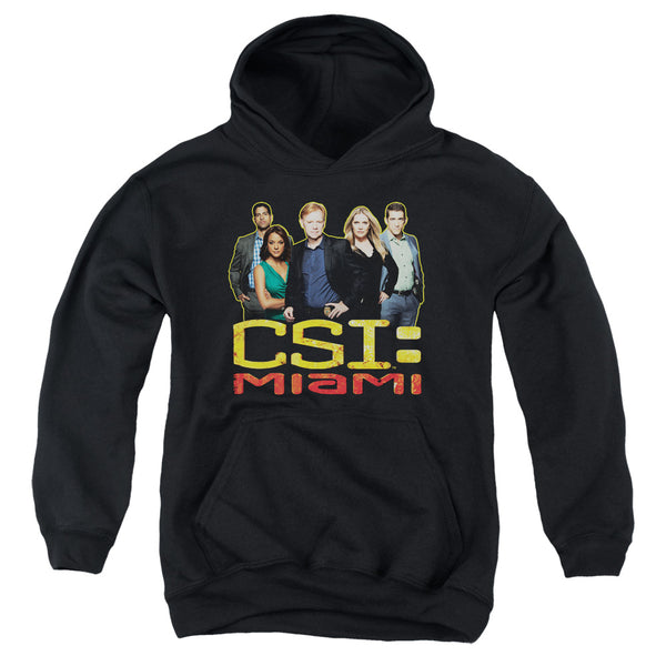 CSI Miami - The Cast In Black Youth Hooded Sweatshirt