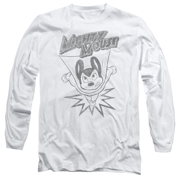 Mighty Mouse - Bursting Out Adult Long Sleeve