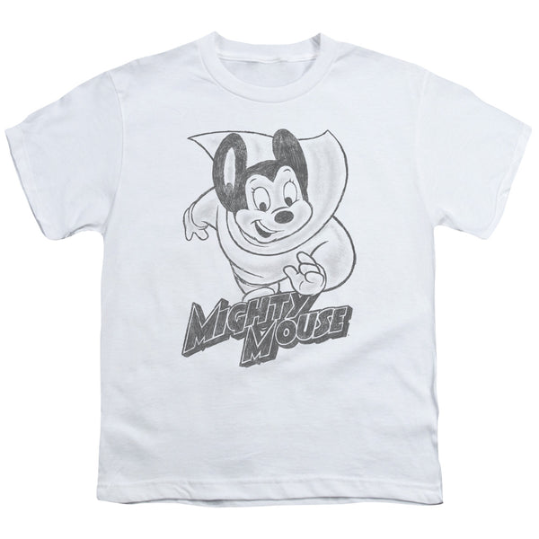 Mighty Mouse - Mighty Sketch Youth Short Sleeve
