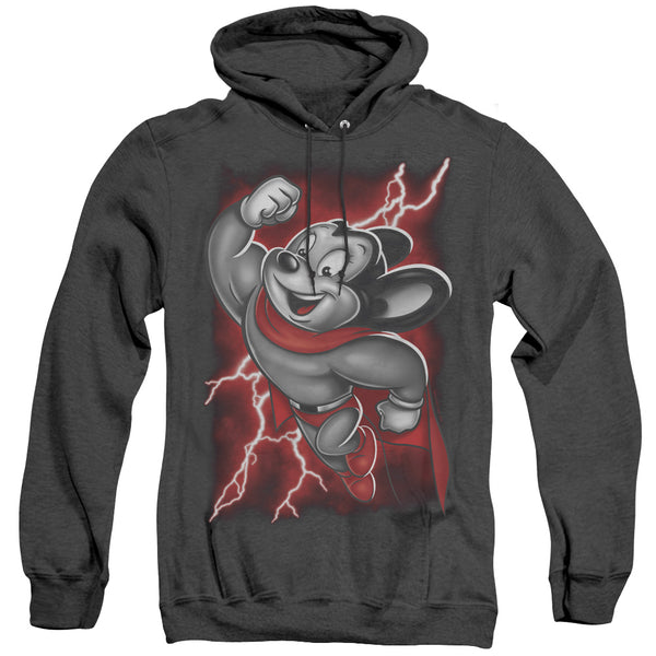 Mighty Mouse - Mighty Storm Adult Heather Hoodie