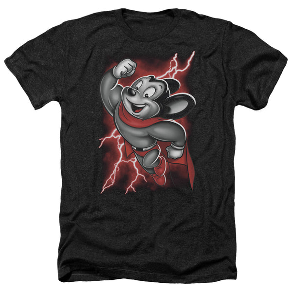 Mighty Mouse - Mighty Storm Adult Regular Fit Heather Short Sleeve