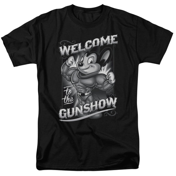 Mighty Mouse - Mighty Gunshow Adult Regular Fit Short Sleeve