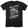 Mighty Mouse - Mighty Gunshow Adult Regular Fit Heather Short Sleeve