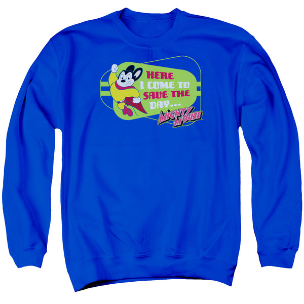 Mighty Mouse - Here I Come Adult Crewneck Sweatshirt