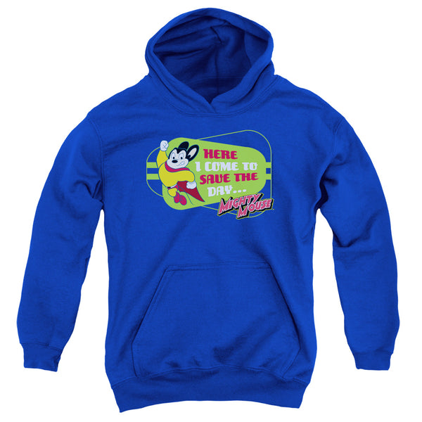 Mighty Mouse - Here I Come Youth Hooded Sweatshirt