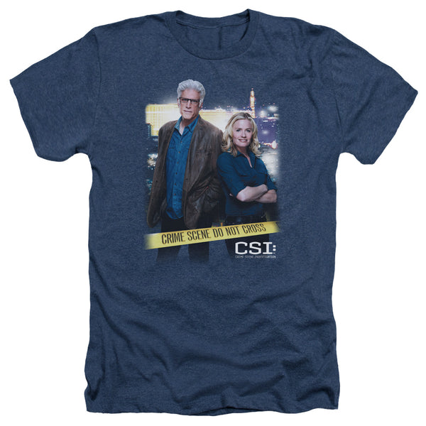 CSI - Do Not Cross Adult Regular Fit Heather Short Sleeve
