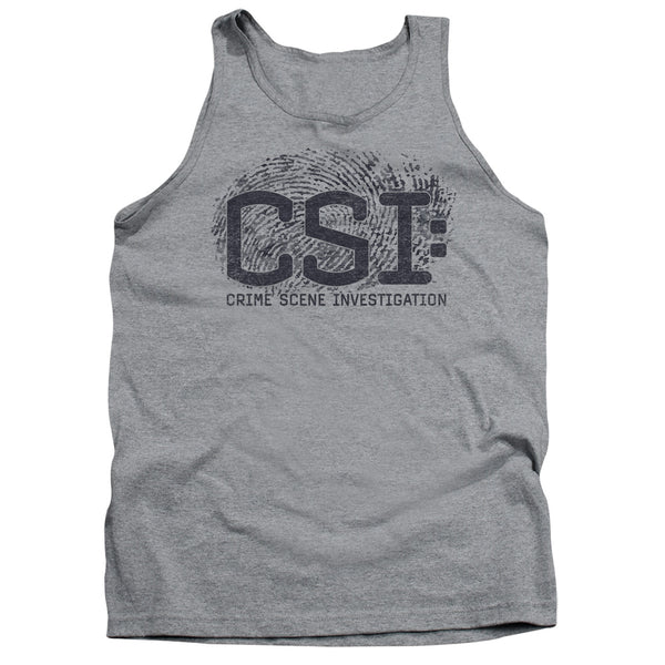 CSI - Distressed Logo Adult Tank Top