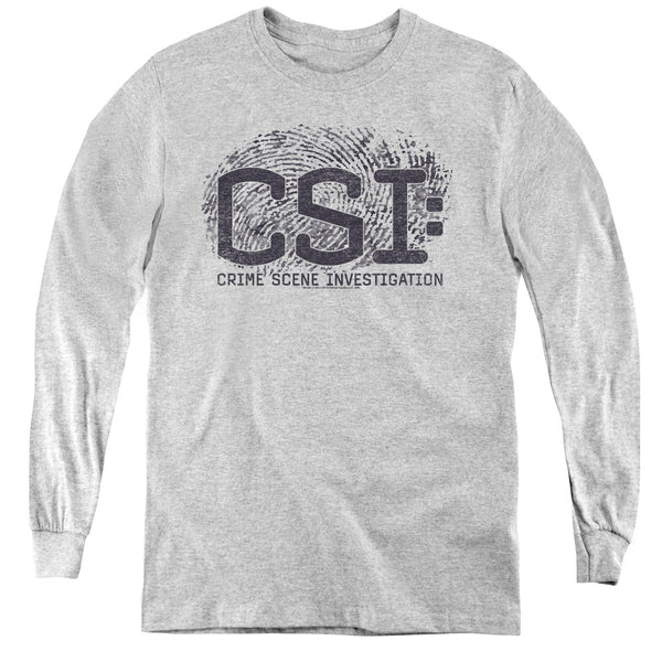 CSI - Distressed Logo L - S Youth