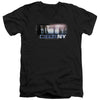 CSI - New York Subway Adult Slim Fit V Neck Cotton