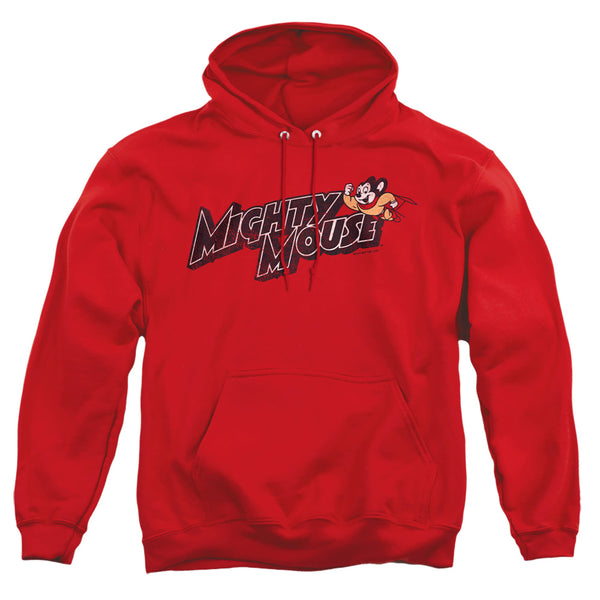 Mighty Mouse - Might Logo Adult Pullover Hoodie