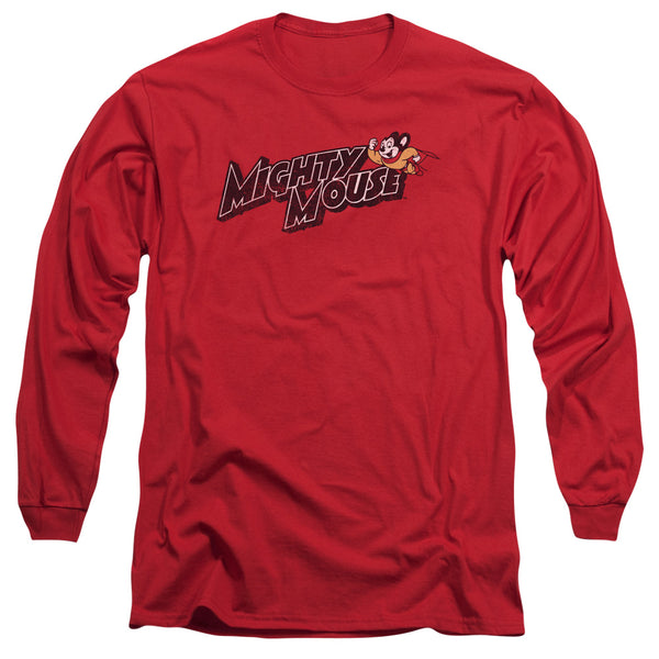 Mighty Mouse - Might Logo Adult Long Sleeve