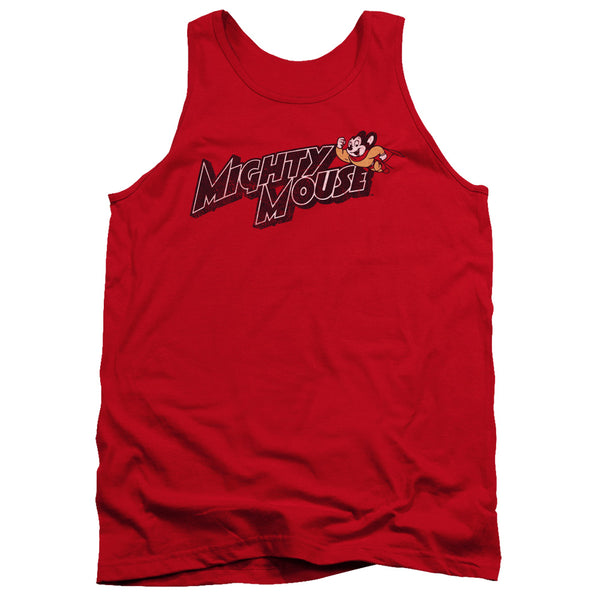 Mighty Mouse - Might Logo Adult Tank Top