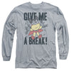 Mighty Mouse - Give Me A Break Adult Long Sleeve