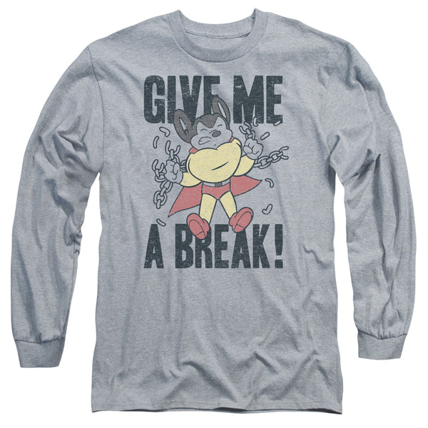 Mighty Mouse - Give Me A Break Adult Long Sleeve