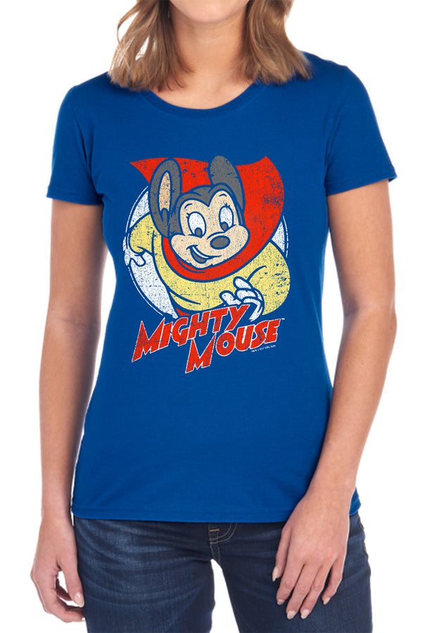 Mighty Mouse - Mighty Circle Women's Short Sleeve