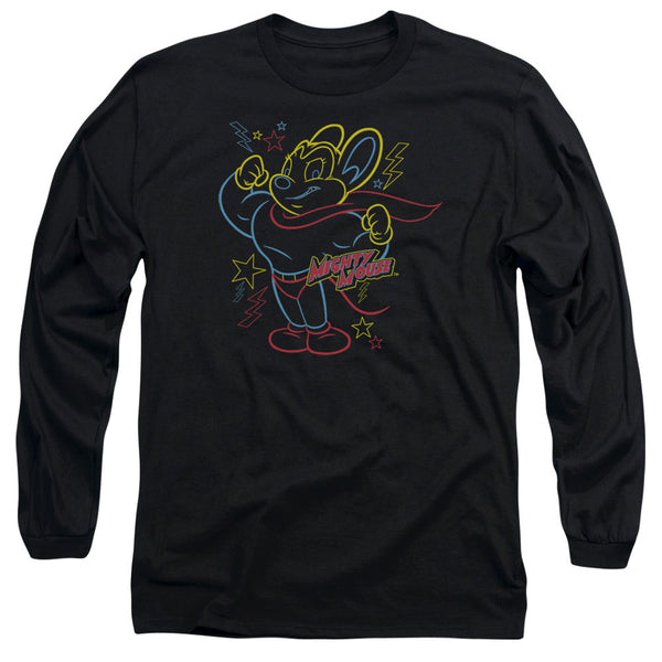 Mighty Mouse - Neon Hero Adult Long Sleeve