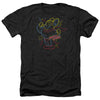 Mighty Mouse - Neon Hero Adult Regular Fit Heather Short Sleeve