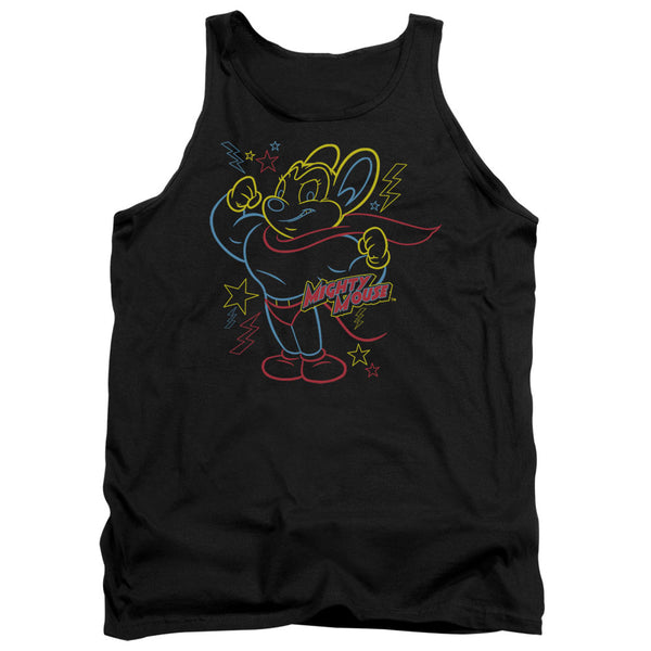 Mighty Mouse - Neon Hero Adult Tank Top