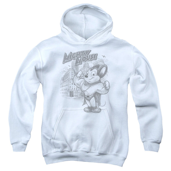 Mighty Mouse - Protect And Serve Youth Hooded Sweatshirt