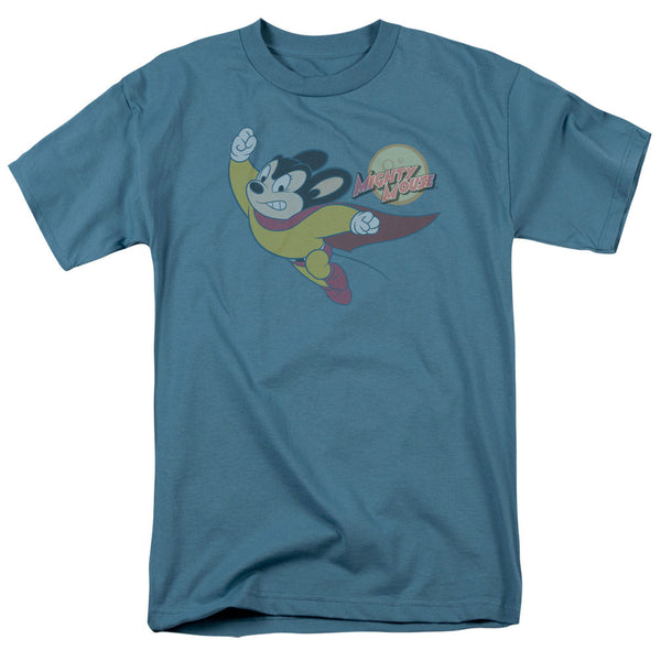 Mighty Mouse - To The Sky Adult Regular Fit Short Sleeve