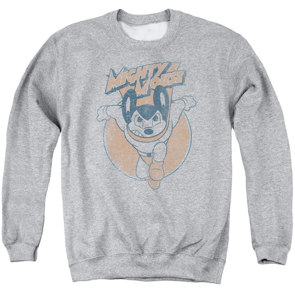 Mighty Mouse - Flying With Purpose Adult Crewneck Sweatshirt