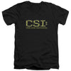 CSI - Collage Logo Adult Slim Fit V Neck Cotton