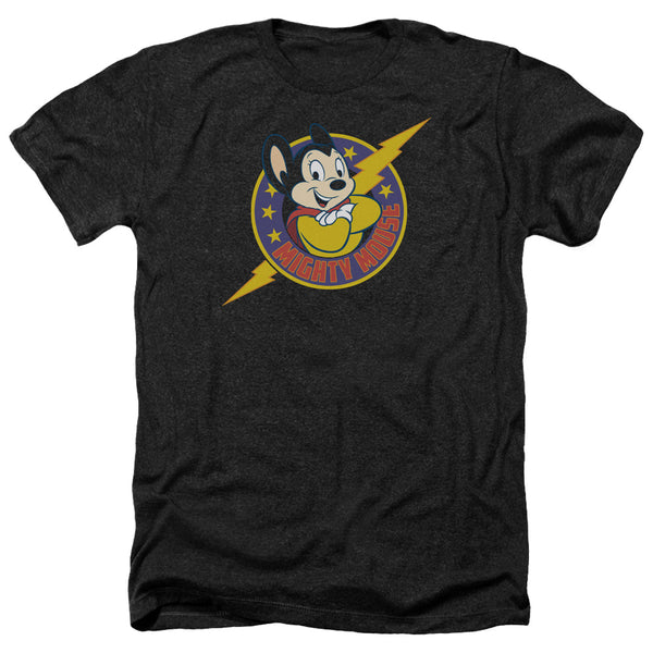 Mighty Mouse - Mighty Hero Adult Regular Fit Heather Short Sleeve