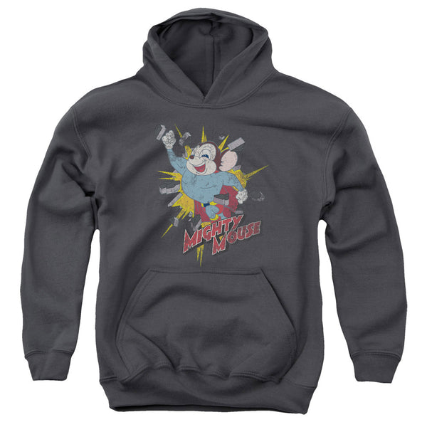 Mighty Mouse - Break Through Youth Hooded Sweatshirt