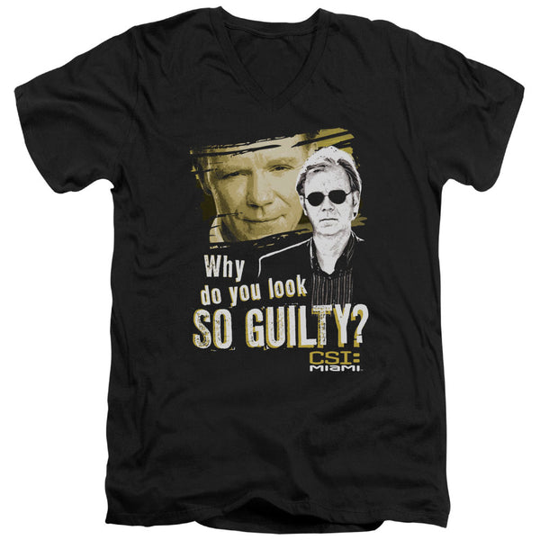 CSI Miami - So Guilty Adult Slim Fit V Neck Cotton