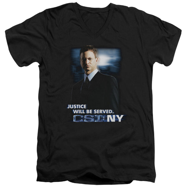 CSI:NY - Justice Served Adult Slim Fit V Neck Cotton