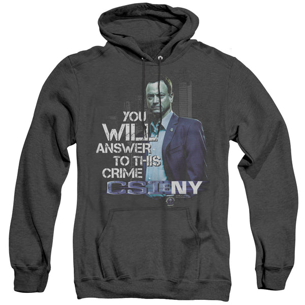 CSI NY - You Will Answer Adult Heather Hoodie