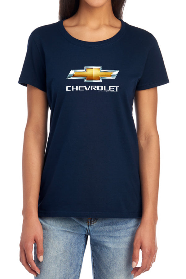 Chevrolets - Chevy Bowtie Stacked Women's Short Sleeve