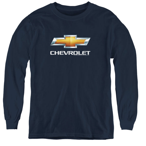 Chevrolets - Chevy Bowtie Stacked L - S Youth