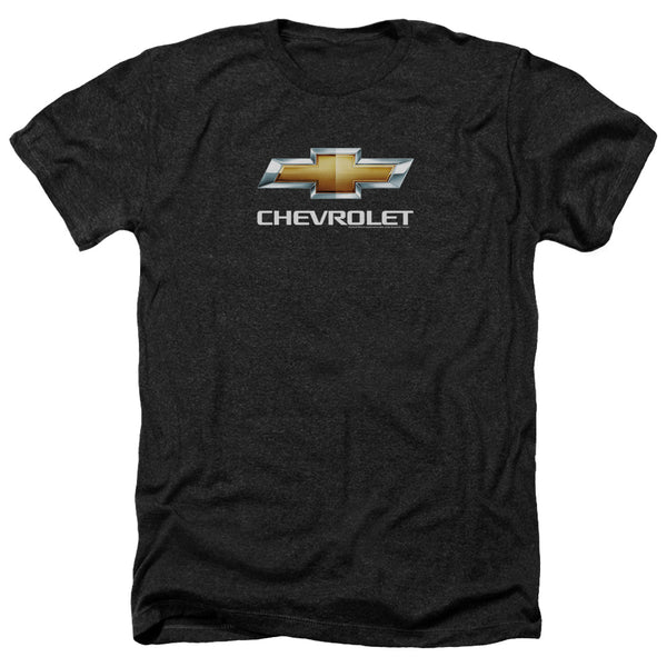 Chevrolets - Chevy Bowtie Stacked Adult Regular Fit Heather Short Sleeve