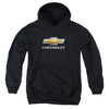 Chevrolets - Chevy Bowtie Stacked Youth Hooded Sweatshirt
