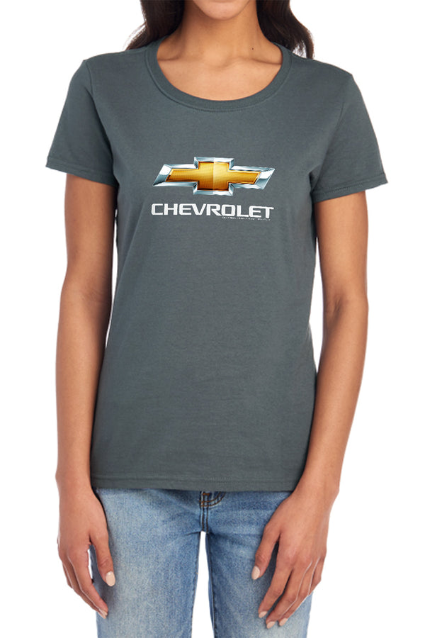 Chevrolets - Chevy Bowtie Stacked Women's Short Sleeve