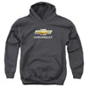 Chevrolets - Chevy Bowtie Stacked Youth Hooded Sweatshirt