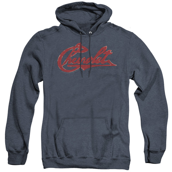 Chevrolet - Chevrolet Script Distressed Adult Heather Hoodie