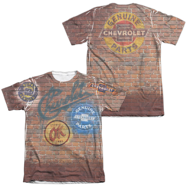 Chevrolet - Chevy Shop Wall (Front - Back Print) Adult Regular Fit Short Sleeve 65 - 35 Poly - Cotton