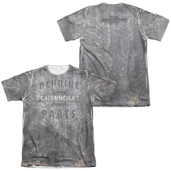 Chevrolet - Metal Bowtie (Front - Back Print) Adult Regular Fit Short Sleeve 65 - 35 Poly - Cotton