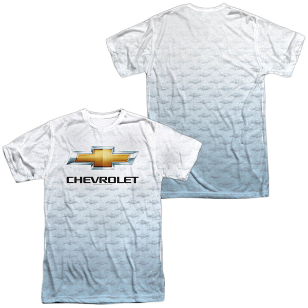 Chevrolet - Logo Repeat (Front - Back Print) Adult Regular Fit Short Sleeve 100% Poly