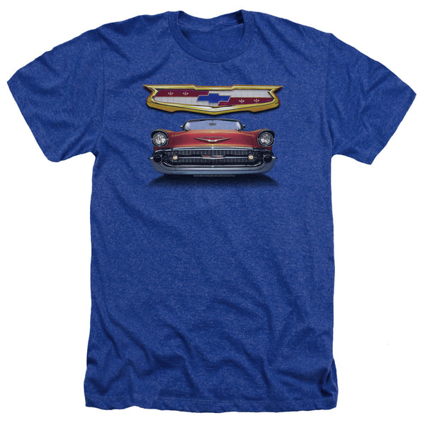 Chevrolet - 1957 Bel Air Grille Adult Regular Fit Heather Short Sleeve