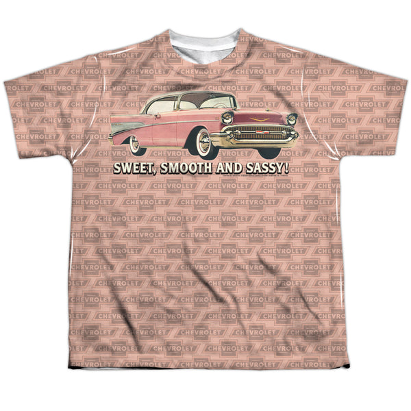 Chevrolet - Pink And Black Days Youth Short Sleeve 100% Poly