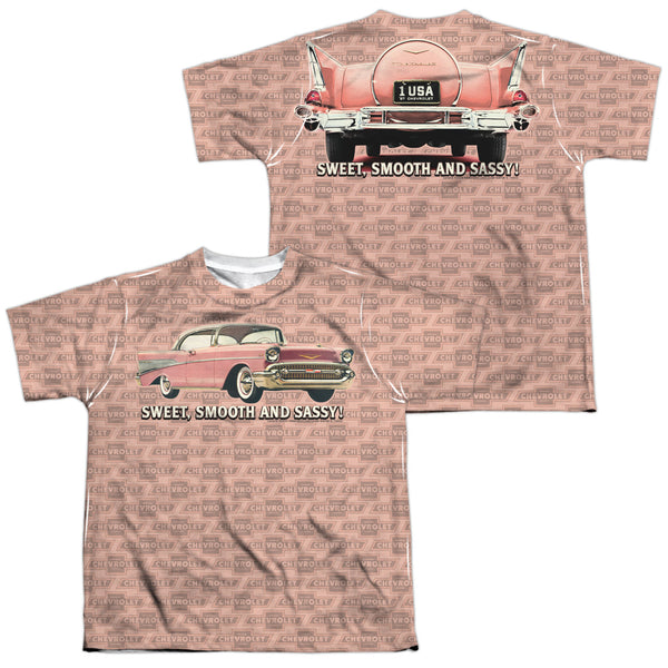 Chevrolet - Pink And Black Days (Front - Back Print) Youth Short Sleeve 100% Poly