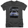 Chevrolet - Yellow Camaro Adult Slim Fit V Neck Cotton