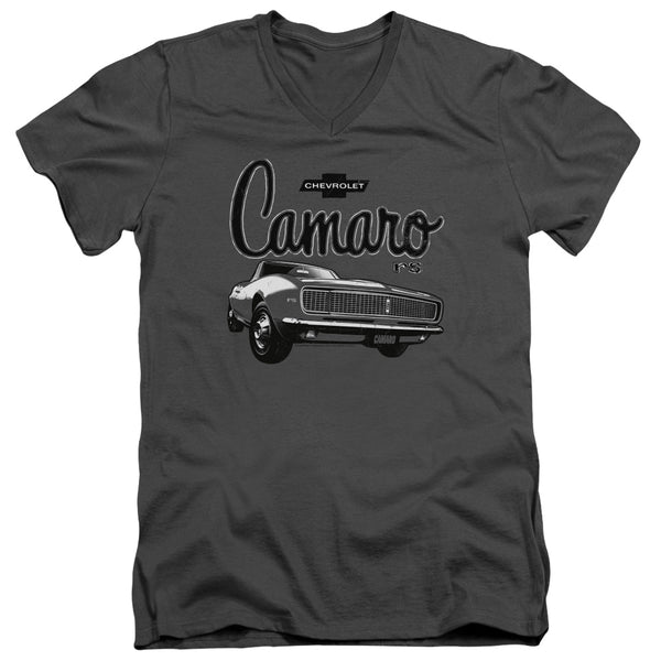 Chevrolet - Script Car Adult Slim Fit V Neck Cotton