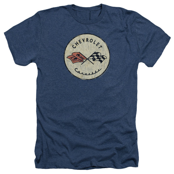 Chevrolet - Old Vette Adult Regular Fit Heather Short Sleeve