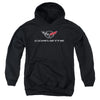 Chevrolet - Corvette Modern Emblem Youth Hooded Sweatshirt